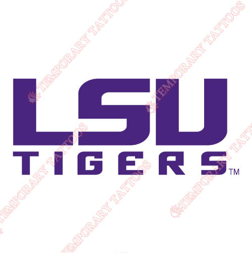 LSU Tigers Customize Temporary Tattoos Stickers NO.4918